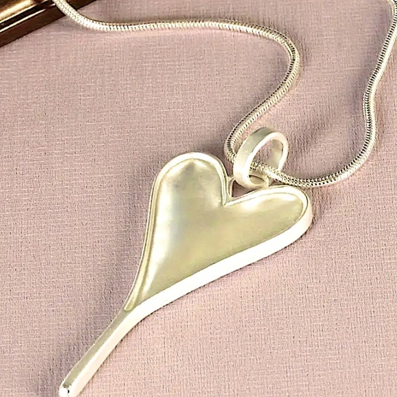 Vintage Heart Statement Pendant Necklace, Bohemian, Boho, Tribal - Picture 3 of 6